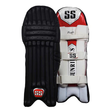 SS Players Black Coloured Cricket Batting Leg Guard Pads Mens Size